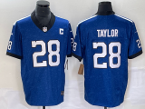 Men's Indianapolis Colts #28 Taylor Royal 2023 F.U.S.E. Indiana Nights Limited Jersey