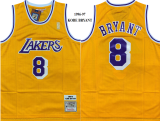 NBA Los Angeles Lakers #8 Kobe Bryant Yellow Swingman1996-97 Jersey