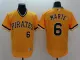 MLB Pittsburgh Pirates #6 Marte Yellow Elite Nike Jersey