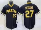 Men's Pittsburgh Pirates #27 Tekulve Black Stitched Baseball Jersey