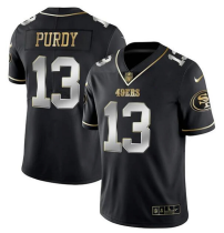 Men's San Francisco 49ers #13 Brock Purdy Black/Gold Jersey