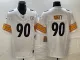 Men's Pittsburgh Steelers #90 T.J. Watt White 2023 F.U.S.E. Color Rush Limited Jersey