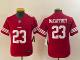 Youth San Francisco 49ers #23 Christian McCaffrey Red 2023 F.U.S.E. Vapor Untouchable Limited Jersey