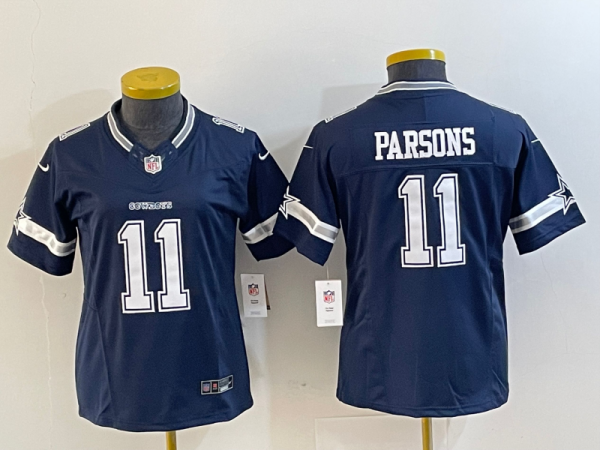 Women Dallas Cowboys #11 Micah Parsons Navy 2023 F.U.S.E. Vapor Limited Jersey