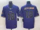 Men's Minnesota Vikings #18 Justin Jefferson Purple Gold Football Stitched Jersey
