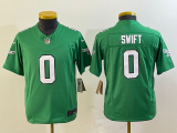 Youth Philadelphia Eagles #0 Swift Green 2023 F.U.S.E. Vapor Untouchable Limited Jersey