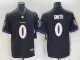 Men's Baltimore Ravens #0 Smith Black Vapor Untouchable Limited Jersey