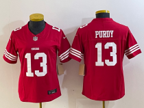 Women San Francisco 49ers #13 Brock Purdy Red 2023 F.U.S.E. Vapor Untouchable Limited Jersey