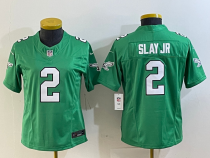 Women Nike Philadelphia Eagles #2 Slay Jr Green 2023 F.U.S.E. Vapor Untouchable Limited Jersey