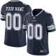 Men's Dallas Cowboys Customized Navy Vapor Untouchable Limited Jersey