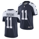 Youth Dallas Cowboys #11 Micah Parsons Navy Thanksgiving Limited Jersey