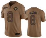 Men's Las Vegas Raiders #8 Josh Jacobs 2023 Brown Salute To Service Limited Jersey