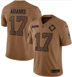Men's Las Vegas Raiders #17 Davante Adams 2023 Brown Salute To Service Limited Jersey