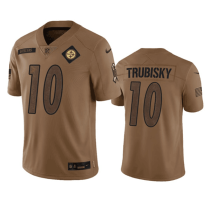 Men's Pittsburgh Steelers #10 Mitch Trubisky 2023 Brown Salute To Service Limited Jersey