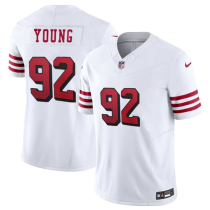 Men's San Francisco 49ers #92 Chase Young New White 2023 F.U.S.E. Stitched Jersey