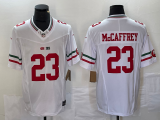 Men's San Francisco 49ers #23 Christian McCaffrey White 2023 F.U.S.E. Vapor Untouchable Jersey