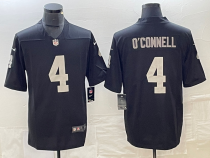 Men's Las Vegas Raiders #4 Aidan O'Connell Black Vapor Untouchable Limited Jersey