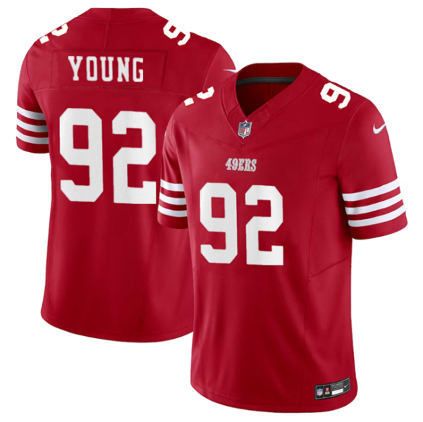 Men's San Francisco 49ers #92 Chase Young Red 2023 F.U.S.E Vapor Untouchable Limited Jersey