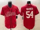Men's San Francisco 49ers #54 Fred Warner New Red Cool Base Stitched Baseball Jersey