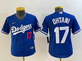 Youth Los Angeles Dodgers #17 Shohei Ohtani Blue Game Jersey