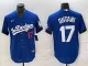 Men's Los Angeles Dodgers #17 Shohei Ohtani Blue City Connect Game Jersey