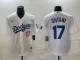 Men's Los Angeles Dodgers #17 Shohei Ohtani White Game Jersey