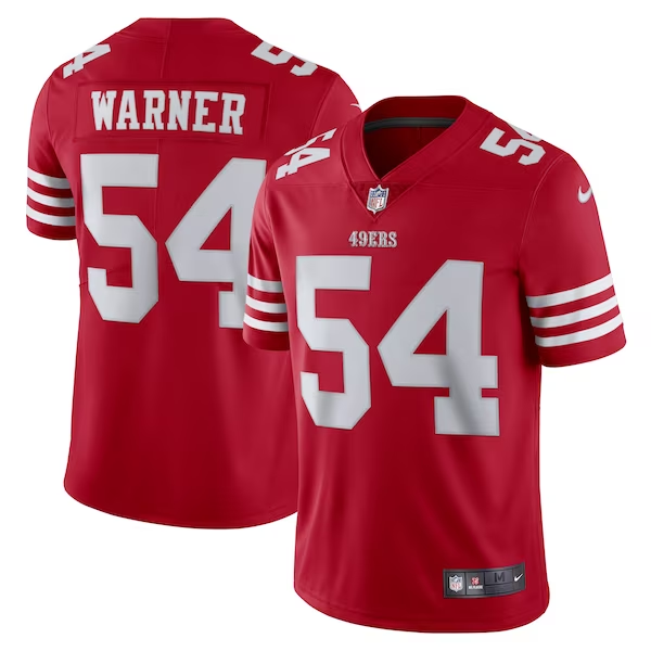 Men's San Francisco 49ers #54 Warner 2022 New Red Vapor Untouchable Limited Jersey