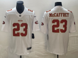 Men's San Francisco 49ers #23 Christian McCaffrey White Vapor Untouchable Limited Jersey