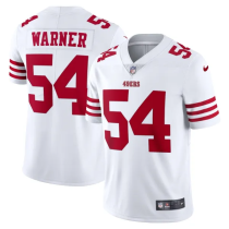 Men's San Francisco 49ers #54 Warner 2022 New White Vapor Untouchable Limited Jersey