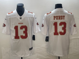 Men's San Francisco 49ers #13 Brock Purdy White Vapor Untouchable Limited Jersey