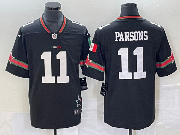 Men's Dallas Cowboys #11 Micah Parsons Black Mexico Vapor Limited Limited Jersey