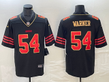 Men's San Francisco 49ers #54 Fred Warner Black Gold Limited Jersey