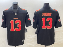 Men's San Francisco 49ers #13 Brock Purdy Black Vapor Untouchable Limited Jersey