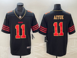 Men's San Francisco 49ers #11 Brandon Aiyuk Black Gold Limited Jersey