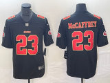Men's San Francisco 49ers #23 Christian McCaffrey Black Vapor Untouchable Limited Jersey