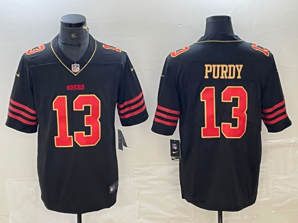 Men's San Francisco 49ers #13 Brock Purdy Black Vapor Untouchable Limited Jersey