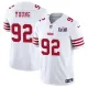 Men's San Francisco 49ers #92 Chase Young White 2024 F.U.S.E. Super Bowl LVIII Patch Jersey