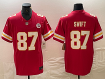 Men's Kansas City Chiefs #87 Taylor Swift Red F.U.S.E. Vapor Untouchable Limited  Jersey