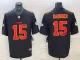 Men's Kansas City Chiefs #15 Patrick Mahomes Black Vapor Untouchable Limited Football Jersey