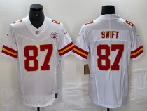 Men's Kansas City Chiefs #87 Taylor Swift White F.U.S.E. Vapor Untouchable Limited  Jersey