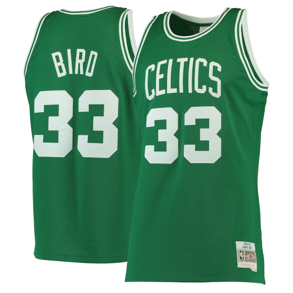 NBA Green Boston Celtics  #33 Larry Bird Green Mitchell & Ness Hardwood Classics Swingman Jersey