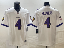 Men's Baltimore Ravens #0 Smith White Vapor Untouchable Limited Jersey