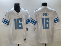 Men's Detroit Lions #16 Jared Goff White 2023 F.U.S.E. Vapor Untouchable Limited Jersey