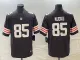 Men's Cleveland Browns #85 David Njoku Brown Vapor Untouchable Limited Stitched Jersey