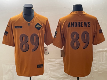 Men's Baltimore Ravens #89 Andrews 2023 Brown Salute To Service Limited Jersey