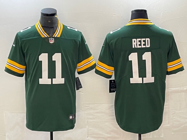 Men's Green Bay Packers #11 Jayden Reed Green Vapor Untouchable Limited Jersey