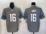 Men's Detroit Lions #16 Jared Goff Grey 2023 F.U.S.E. Vapor Untouchable Limited Jersey