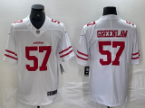 Men's San Francisco 49ers ##57 Greenlaw White Vapor Untouchable Limited Jersey