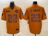 Men's Dallas Cowboys #22 Emmitt Smith 2023 Brown Salute To Service Limited Jersey