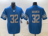 Men's Detroit Lions #32 Branch Blue 2023 F.U.S.E Vapor Untouchable Limited Jersey